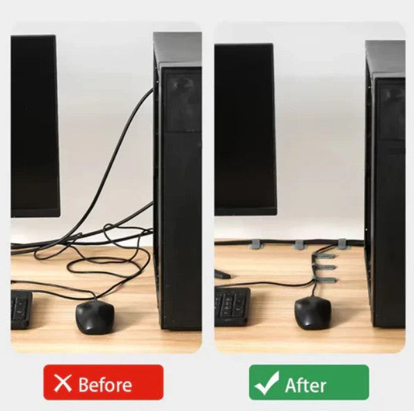 Attaches de câbles auto-adhésives - Lot de 20 pièces pour une organisation parfaite