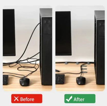 Attaches de câbles auto-adhésives - Lot de 20 pièces pour une organisation parfaite