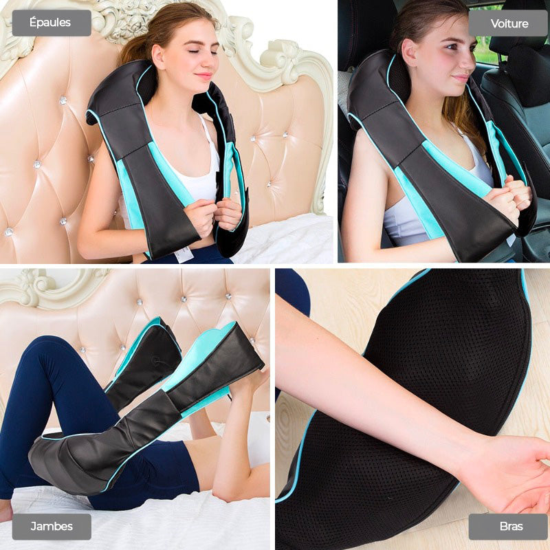 Coussin Massant Shiatsu Chauffant pour un Bien-être Instantané