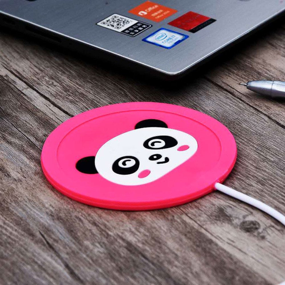 Chauffe Tasse USB Panda Rose - Gardez votre boisson toujours chaude !