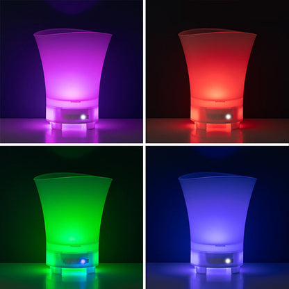 Bac à Glaçons LED avec Haut-Parleur Bluetooth – Un Accessoire Festif Incontournable!