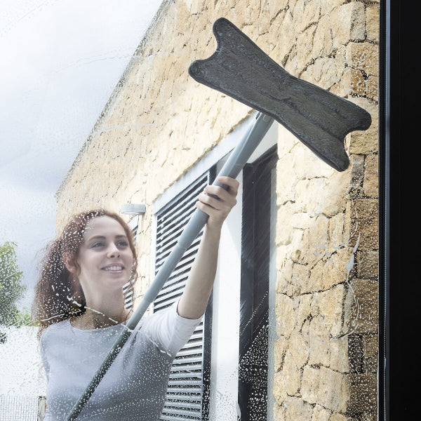 Balai serpillère microfibre auto-essorant avec tête rotative 360°