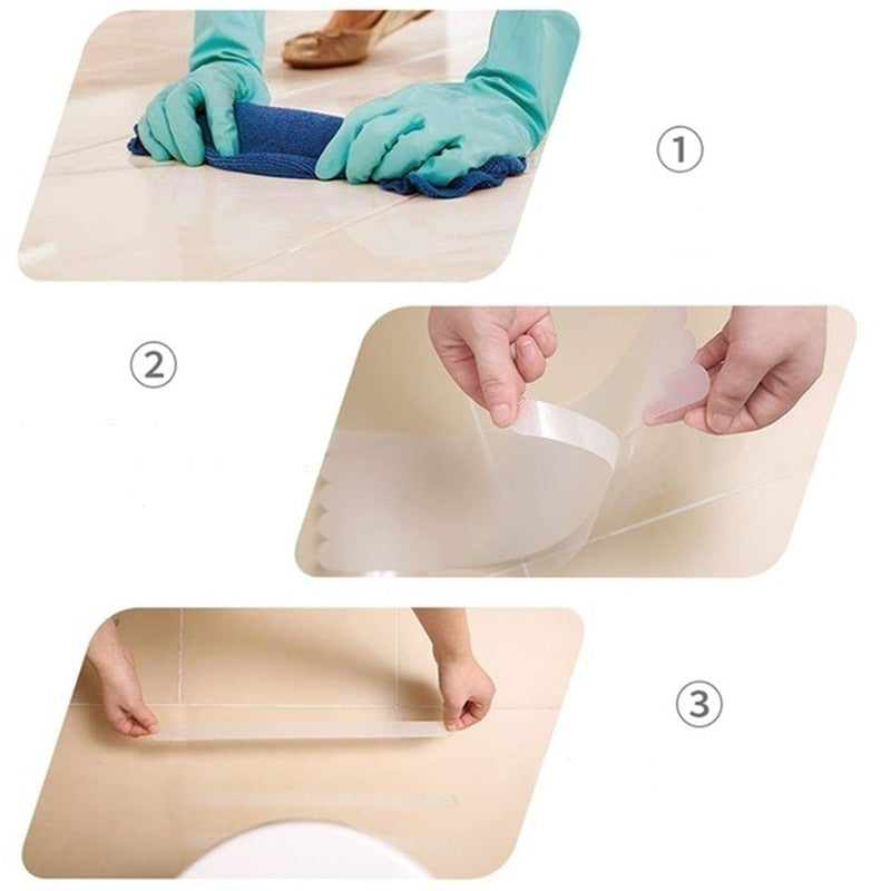 Bandes Adhésives Anti-Dérapantes MAXI Pack de 48 – Sécurité et Style!