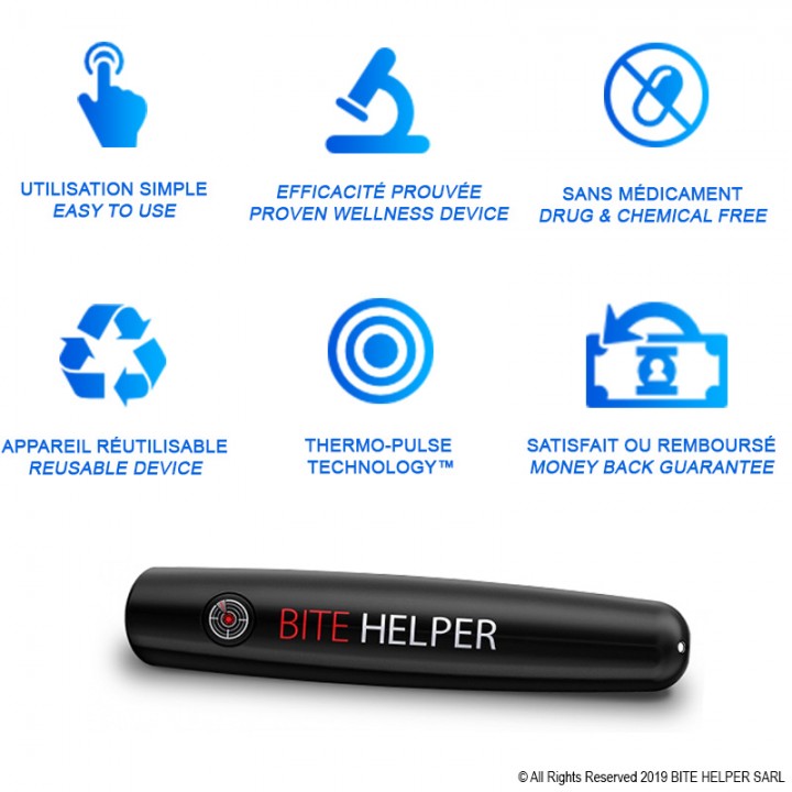 Stylo électronique BITE HELPER™ - Apaisement rapide des piqûres et morsures d'insectes