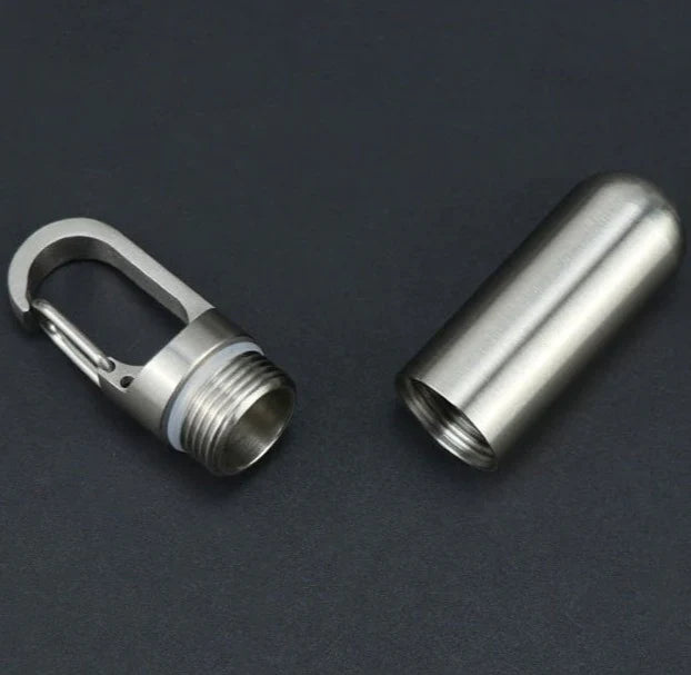 Mini Porte-Clé Boîte à Pilules Waterproof - Sécurisez Vos Médicaments.