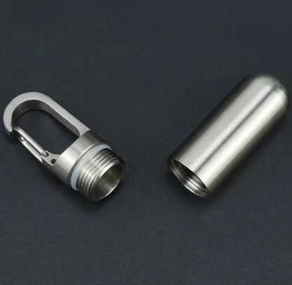 Mini Porte-Clé Boîte à Pilules Waterproof - Sécurisez Vos Médicaments.