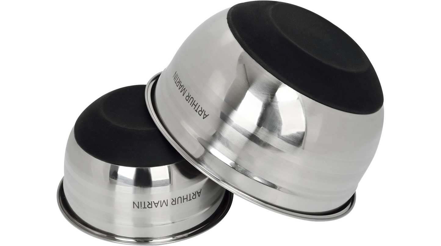 Ensemble de 3 bols de saladiers Arthur Martin avec couvercles élégants