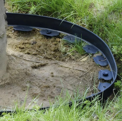 Bordure de jardin noire 10 m avec 20 piquets - Élégance et simplicité