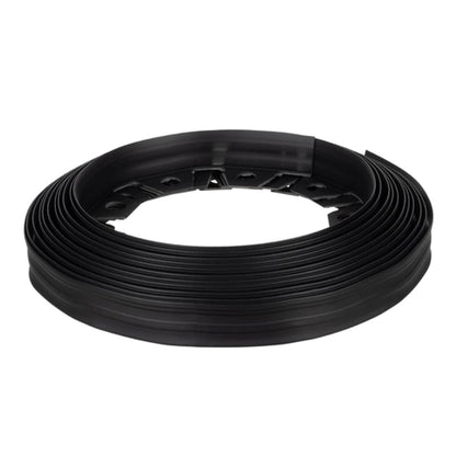 Bordure de jardin noire 10 m avec 20 piquets - Élégance et simplicité