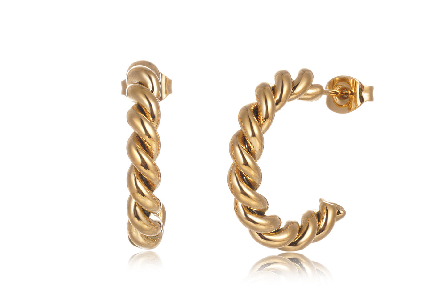 Bougie Parfumée Campanule Bleuté avec Boucles d'Oreilles Or Incluses