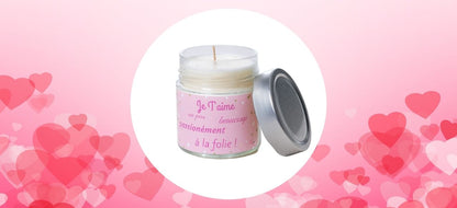 Coffret Élégance Coeur en Argent avec Cristaux Swarovski et Bougie Romantique