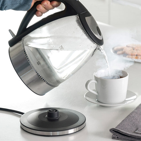 Bouilloire LED Élégante avec Ouverture Automatique et Filtre Anti-Calcaire