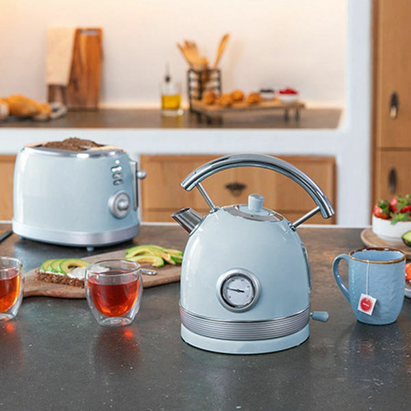 Bouilloire Vintage 2200W - 1,8L au Design Rétro Élégant