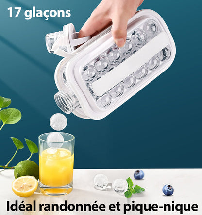 Bouteille Portable à Glaçons Élégante et Pratique