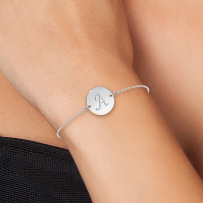 Bracelet Personnalisé en Acier Inoxydable avec Lettre Initiale