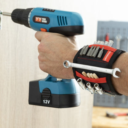 Bracelet Magnétique Multifonctionnel avec 15 Aimants pour Bricolage et Couture