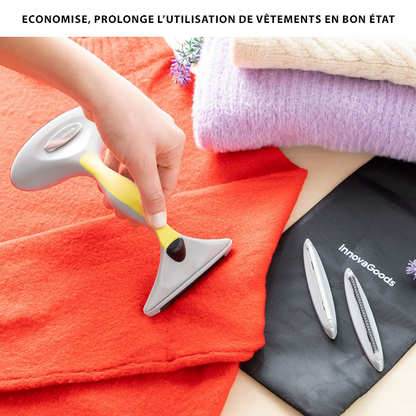 Brosse Anti-Peluche 4 en 1 avec Têtes Interchangeables