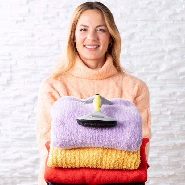 Brosse Anti-Peluche 4 en 1 avec Têtes Interchangeables