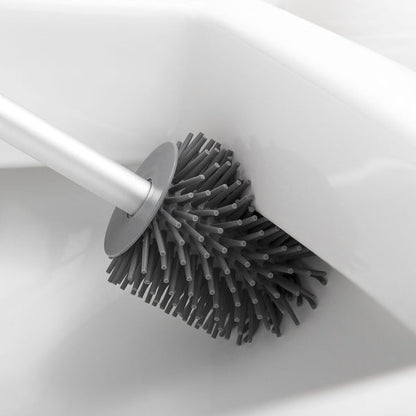 Brosse en caoutchouc élégante pour toilettes - Nettoyage efficace et hygiénique.