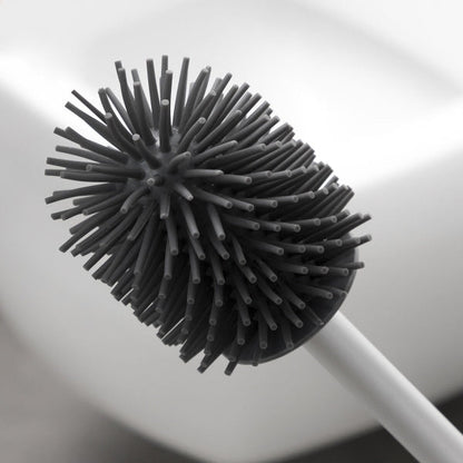Brosse en caoutchouc élégante pour toilettes - Nettoyage efficace et hygiénique.