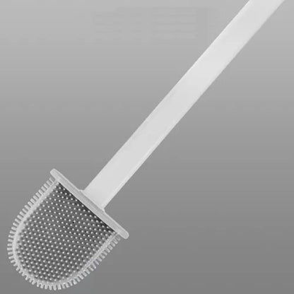 Brosse en silicone pour toilette avec socle design et pratique