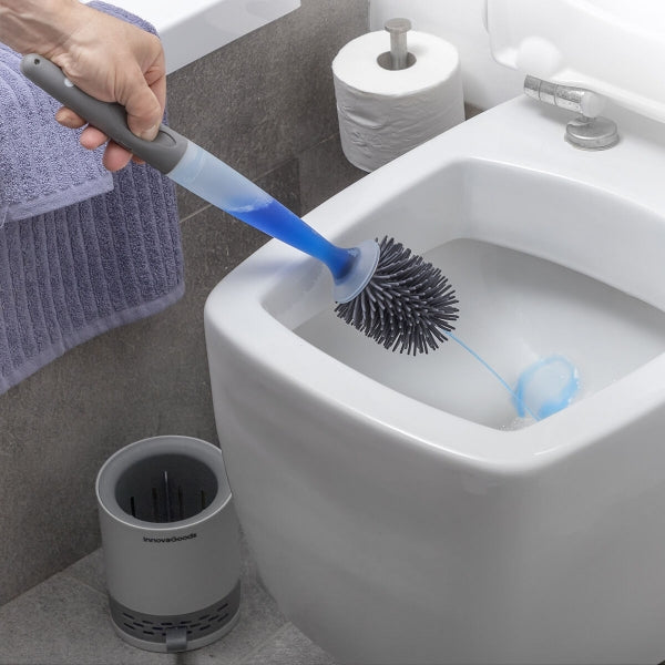 Brosse WC antibactérienne avec distributeur de savon innovant