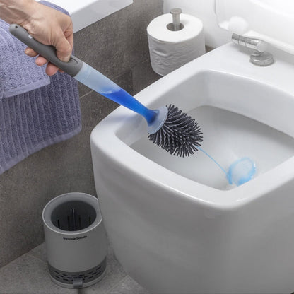 Brosse WC antibactérienne avec distributeur de savon innovant