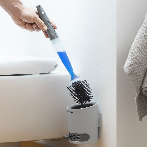 Brosse WC antibactérienne avec distributeur de savon innovant