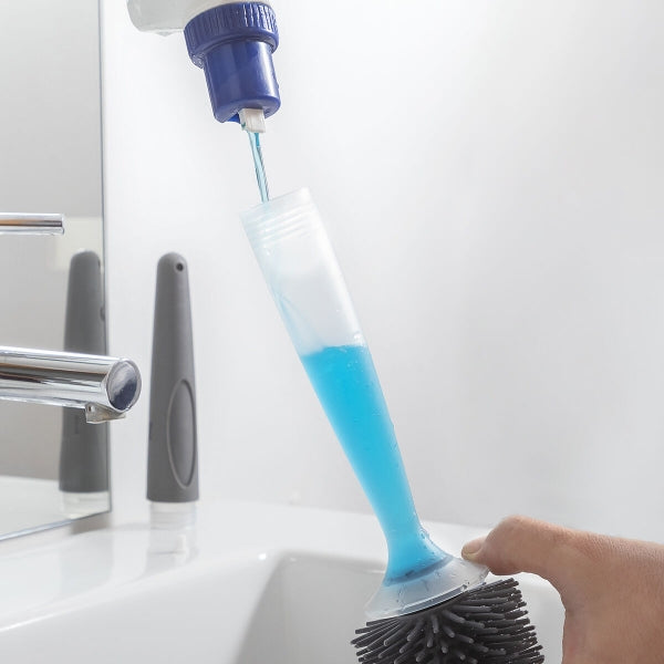 Brosse WC antibactérienne avec distributeur de savon innovant