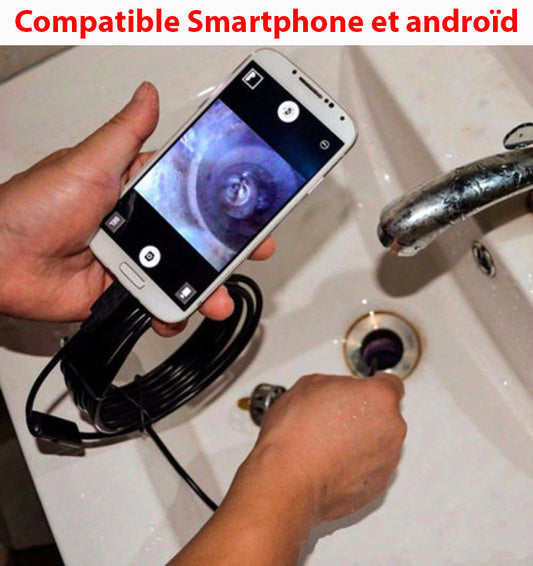 Caméra WiFi HD Endoscopique pour Inspections Faciles
