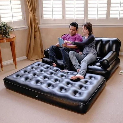 Canapé lit double gonflable ultra pratique pour vos aventures !