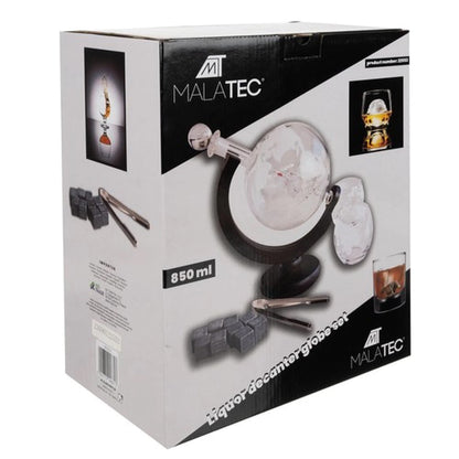 Ensemble Carafe Globe avec 2 Verres à Whisky et Accessoires élégants