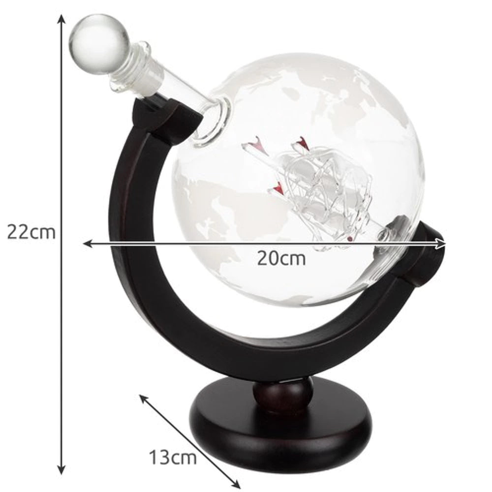 Ensemble Carafe Globe avec 2 Verres à Whisky et Accessoires élégants