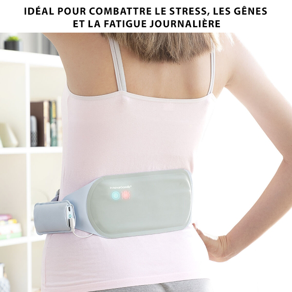 Ceinture de massage chauffante rechargeable 2-en-1