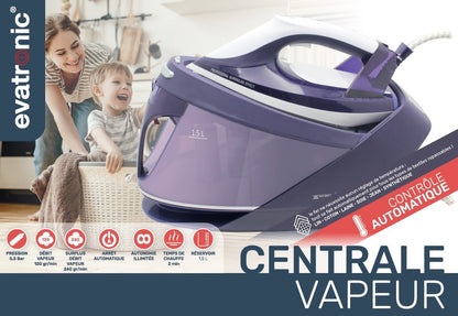 Centrale vapeur automatique 2200W avec contrôle digital - Repassez sans effort !