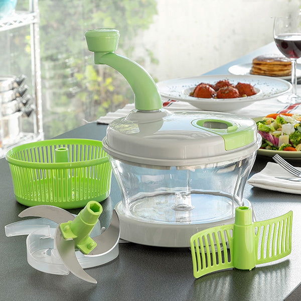 Centrifugeuse 4 en 1 multifonctions avec hachoir et mixeur