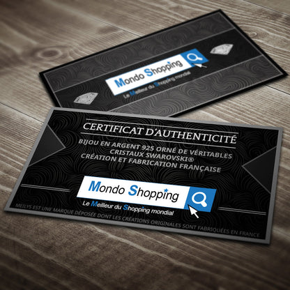 Parure en Argent avec Perles de Cristal Nacré Swarovski - Élégance Assurée