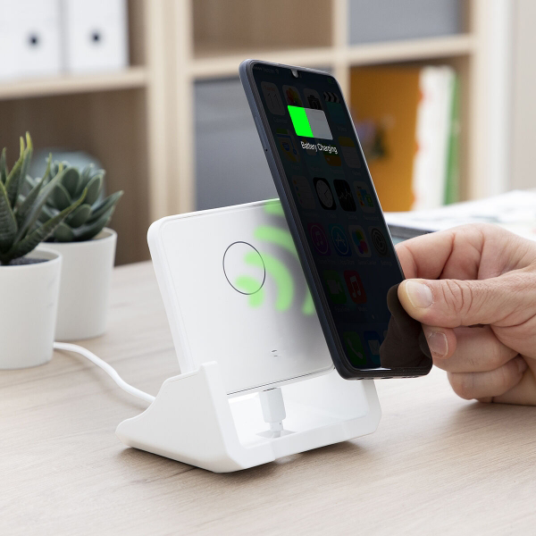 Chargeur sans fil multifonction inclinable avec recharge rapide et indicateur LED
