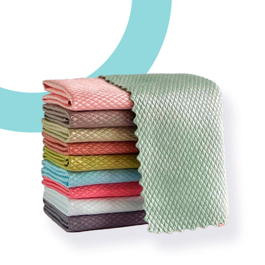 Chiffons MAGIQUES en microfibre - Ensemble de 5 pour un nettoyage facile!