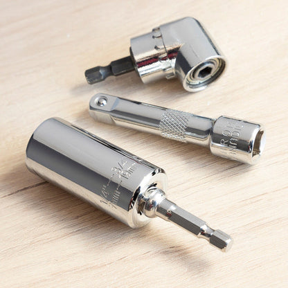Clé à douille universelle pratique avec accessoires essentiels
