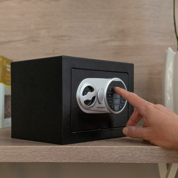 Coffre-fort numérique sécurisé avec serrure électronique et design compact