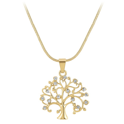 Collier Arbre de Vie doré avec Cristaux Swarovski - Élégance intemporelle
