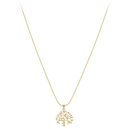 Collier Arbre de Vie doré avec Cristaux Swarovski - Élégance intemporelle