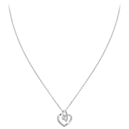 Collier Coeur Crystal en Zirconium - Élégance et Brillance