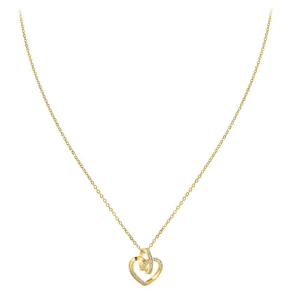 Collier Coeur Crystal en Zirconium - Élégance et Brillance