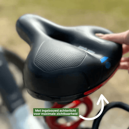 Saddlelux – Selle de vélo ultra-confort avec feu arrière intégré