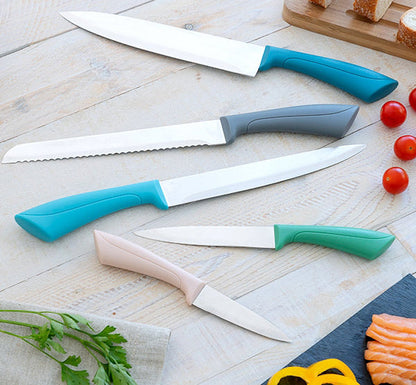 Ensemble de Couteaux de Cuisine Premium en Acier Inoxydable - 5 Pièces Élégantes