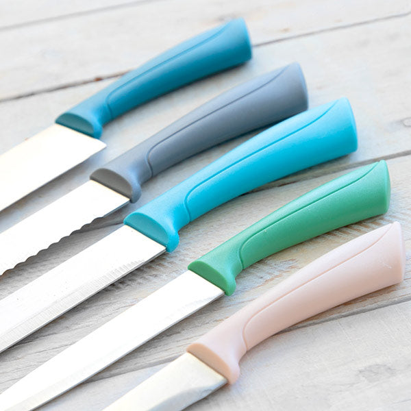 Ensemble de Couteaux de Cuisine Premium en Acier Inoxydable - 5 Pièces Élégantes