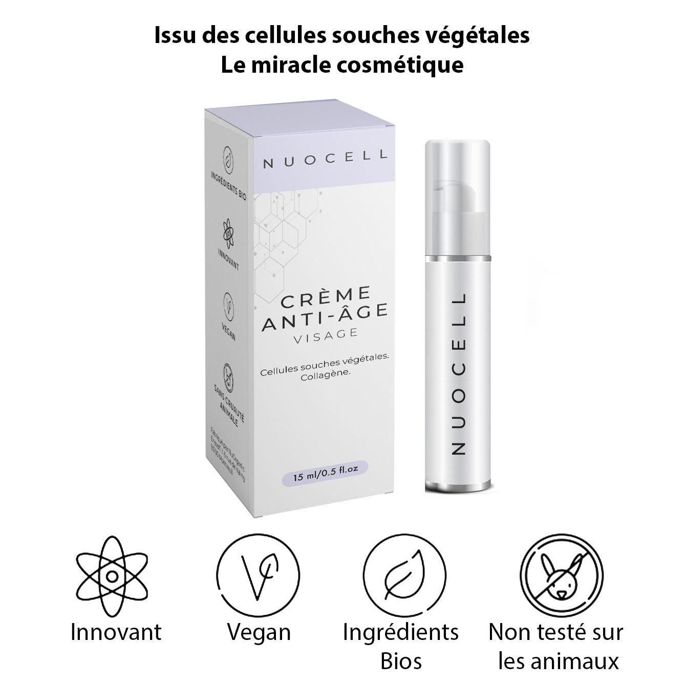 Crème Anti-Âge aux Cellules Souches Végétales et Collagène