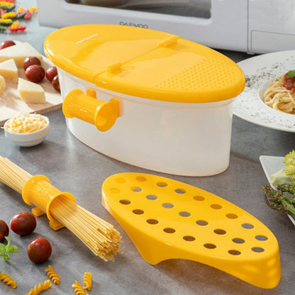 Cuiseur de pâtes multifonction 4-en-1 pour micro-ondes avec accessoires et recettes – Livraison gratuite